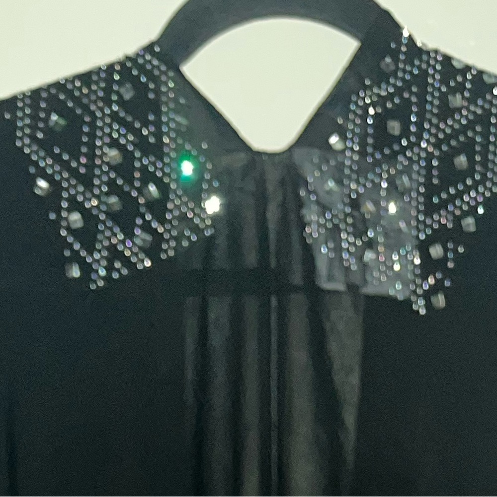 Black Beaded Kimono - Picture 3 of 3